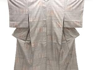 大特価品　抽象模様織り出し本場泥大島紬着物(5マルキ)